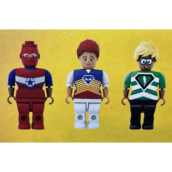 Make-It Blocks Figures SUPER HEROES SPACE PIRATES SAMURAI Set 4/ Pieces‎ 12 NEW - Picture 6 of 12